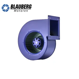 Blauberg ใบพัดแบบโค้ง0-10V, 230V 190mm ใบพัดแบบเรเดียลพัดลมแบบแรงเหวี่ยงทางเข้าเดียวตัวแปรตัวของพัดลมเป่าลม HVAC