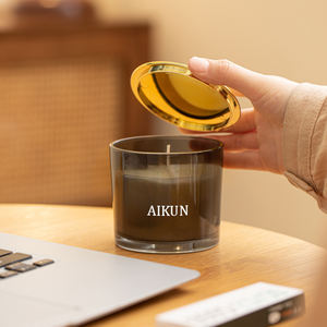 AIKUN lujo personalizado hogar fragancia cera de soja velas perfumadas personalizadas para Navidad Acción de Gracias Pascua Diwali Etiqueta Privada - Product Image 1