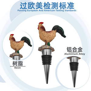 Christmas Wine Bottle Stoppers With Opener Resin Santa Snowman Reindeer Decorative Corks For Holiday Party Gift - Product Image 5