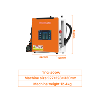 Machine de nettoyage au laser portable mini 300W/500W à 12 modes réglables pour l'acier inoxydable et l'aluminium, décapant pour bois