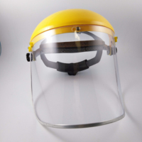 Portable bonne qualité Anti-impact Pvc matériel écran facial sécurité demi-casque aluminium travailleur Protection sécurité écran facial