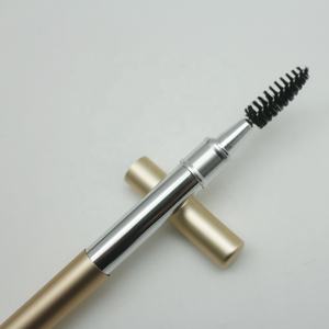 Spazzola Retrattile per Mascara, Ciglia e Sopracciglia, Astuccio Metallico Dorato 122mm, Logo Personalizzato JDK - Product Image 3