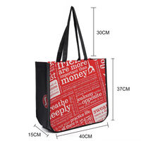 Sac de shopping promotionnel en non-tissé imprimé et laminé avec logo