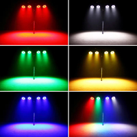 Projecteur LED PAR en alliage d'aluminium 18x10W, contrôle DMX512, couleurs émises RGBW, intensité variable, indice de protection IP33, idéal pour la scène et les DJ
