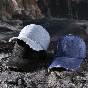 Make <strong>Old</strong> Ripped Baseball Personality <strong>Street</strong> Trend Soft Top Korean Style Couple Casual All-Matching Peaked Cap - Product Image 1