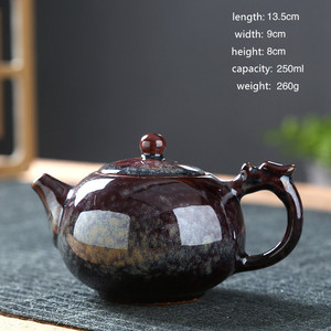 <span class=keywords><strong>Tetera</strong></span> de Cerámica Esmaltada de 250 ml, Utensilios para el Hogar, Regalos Personalizados, Servicio de Té Kung Fu - Product Image 4