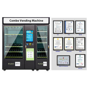 Máquina expendedora combinada de lector de tarjetas alemán para vender aperitivos, Bebidas frías en botellas, autoservicio de 24 horas para minoristas, 600 ranuras - Product Image 6