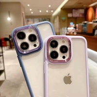 Protection d'objectif photo électroplaquée, nouvelle arrivée, coque transparente en PC pour iPhone 11 12 13 14 15 16 17 18 Pro Max