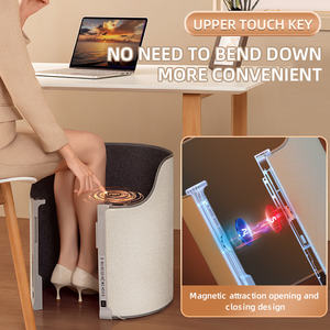 Calentador de pies eléctrico portátil para oficina y hogar, calentador infrarrojo de espacio plegable, calentador Personal debajo de la <span class=keywords><strong>Mesa</strong></span> para piernas y pies - Product Image 4