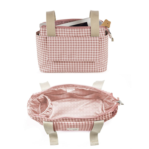 Organizador de pañales rosa de gran capacidad de estilo coreano Caddy estampado de algodón duradero muñeca de juguete caliente 3 1 <span class=keywords><strong>para</strong></span> cochecito de bebé bolsa de asiento de coche - Product Image 3