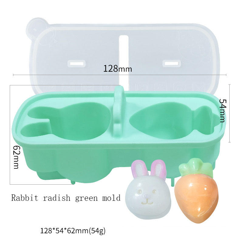 Lapin D5078-3 radis moule vert