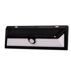 Solar Wall Lamp 118 LED Long <b>Strip</b> Human Body Sensor Outdoor Garden Courtyard <b>Light</b> Polycarbonate <b>Diffuser</b> 20 Degree Beam Angle - Product Image 2