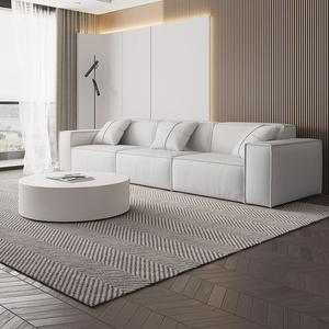 Ensemble de canapés modulaires en cuir de luxe minimaliste de haute qualité personnalisé - Product Image 4