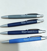 Stylo publicitaire personnalisé avec logo, couleurs assorties, stylo publicitaire en caoutchouc, stylo à bille en plastique, stylo à encre gel