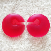 [GB-869] Haute Qualité Pyrex Verre Mat Surface Oreille Jauge Circulaire Bouchons Anneaux Corps Bijoux Piercing En Gros Poids Style