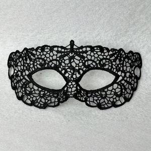 Máscara de media cara de Halloween con diseño de encaje, de PVC, con forma de gato, para baile de graduación - Product Image 3