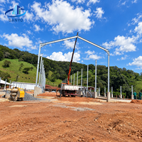 Bâtiment d'élevage porcin préfabriqué en structure métallique pour projets de porcherie