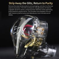 Prix le plus bas Original Kz Edx Lite casque de moniteur intra-auriculaire basses profondes écouteurs filaires Iem écouteurs de pilote dynamique Ultra linéaire