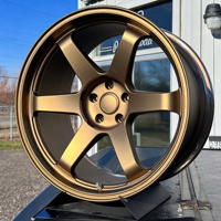 Jantes en aluminium forgé monobloc ODM 18-19 pouces RAYS TE37 5x112/114.3/120 Argent Sport pour Golf R GTI MK8 Audi S3 Cupra Leon