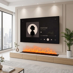 Chimenea Eléctrica Decorativa con Vapor de Agua Atomizado 3D, Simulación de Llama, para Mueble de TV - Product Image 5