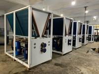 Refroidisseur d'air vertical sur pied 4000 m³/h à faible bruit avec ventilateur AC et moteur à serpentin modulaire pour le refroidissement CVC des usines