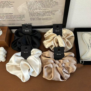 Модные большие резинки для волос чистого цвета, Хорошие эластичные резинки для волос для девочек - Product Image 4