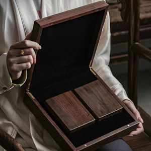 手作りカスタマイズ可能フリップトップ木製長方形磁気収納ボックス記念ギフトや室内装飾 - Product Image 2