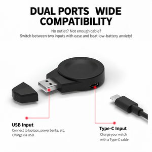 ที่ชาร์จนาฬิกาแม่เหล็กพกพา SIKAI สำหรับ Huawei Watch GT7 GT6 GT5 GT4 ซีรีส์ พร้อมปลั๊ก USB-A และอินพุ<span class=keywords><strong>ต</strong></span> USB-C อะแดปเ<span class=keywords><strong>ต</strong></span>อร์สำหรับเดินทาง - Product Image 4