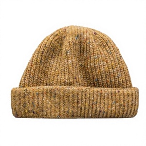 Knitting Skull Wool <b>Beanie</b> for Outdoor Warm Breathable <b>Waterproof</b> Windproof Headwear Street Style Winter Hat Chains for Unisex - Product Image 1