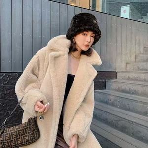 معطف طويل فضفاض من الفرو الصناعي الناعم، معطف خارجي مخصص للشتاء للنساء - Product Image 3