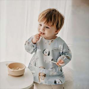 Prix de gros, combinaison en EVA imperméable, nourrisson, sevrage, fabricant, tablier long à manches longues, smock, bavoir pour bébé, imprimé - Product Image 6