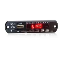 Carte décodeur WMA sans fil BT 5.0 9V-12V MP3 Module radio FM USB TF pour voiture Écran couleur Lecteur MP3 avec télécommande