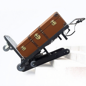 Transport mobile portable avec une capacité de charge de 400kg, machine d'escalade à chenilles électrique, chariot à main de transport de conteneurs - Product Image 1