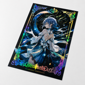 Affiches d'art personnalisées en feuille holographique, illustrations holographiques de fanart de dessins animés, marchandises fantaisie d'anime, goodies de collection, posters - Product Image 5