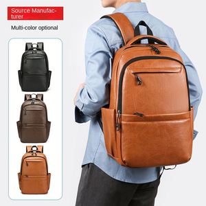Top Sale PU Leather Custom Luxury Fashion <b>Small</b> Casual Sports <b>Waterproof</b> Mochila Travel Bagpack Back Pack Backbag <b>Backpack</b> Bag - Product Image 1