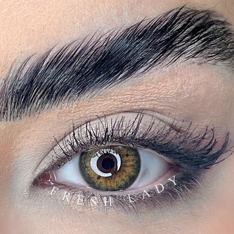 Linagguo Fresh Lady Stunna Girl Kamille wholesale fashion cosmetic yearly coloured color natural one pair contact lenses