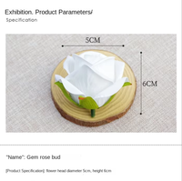 Großhandel 5cm Seidenrosenknospen Künstliche Blumen Braut-Handgelenkstrauß DIY Hochzeitssträuße und Tortendekorationen China