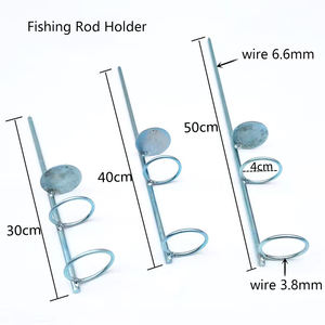 Porte-<span class=keywords><strong>canne</strong></span> à pêche en acier inoxydable résistant à la rouille, porte-cannes à pêche simples, vente en gros - Product Image 2