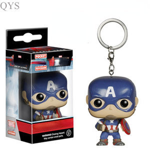 QYS gros grosse tête personnage de dessin animé porte-clés collection film Style PVC caoutchouc porte-clés cadeau - Product Image 5