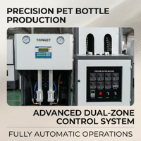 Machine de soufflage de bouteilles PET semi-automatique personnalisée HY-B-I à 2 cavités, 900-1000 BPH, certifiée CE, pour bouteilles en plastique