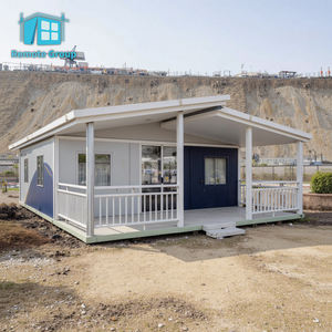 Casa contenedor extensible moderna de 20 pies, fácil instalación, pequeñas casas prefabricadas de acero para oficina, tienda, <span class=keywords><strong>hotel</strong></span>, uso escolar - Product Image 2