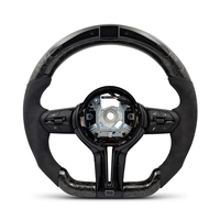 Volant en carbone forgé de style manuel avec LED pour BMW F10 F11 F15 F16 F20 F21 F22 F30 F31 F32 F33 F34 F35 F36 M3 F80