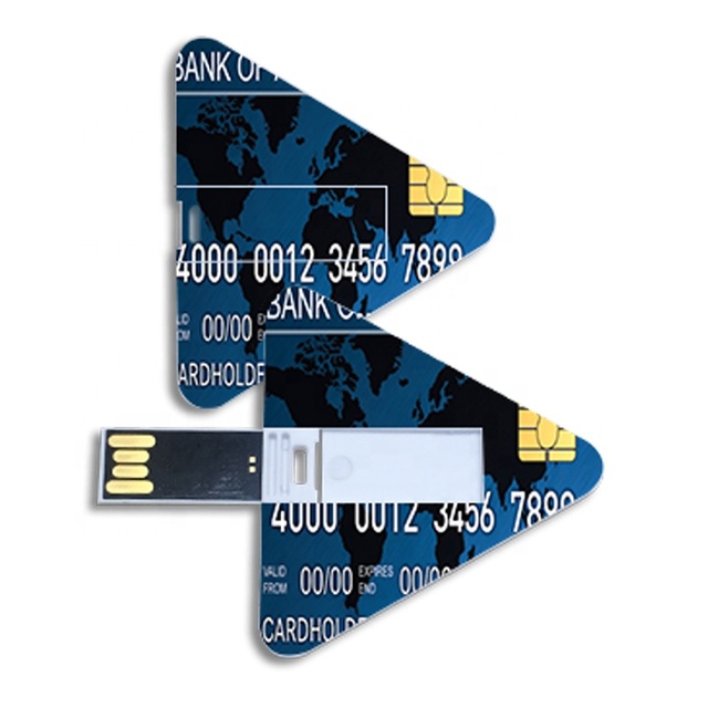 Promotional Best Selling Super Thin USB Gifts Triangle Mini USB Card Plastic Flash Drive With Logo 2g 4g 8g 16g 32g 64g 128gb