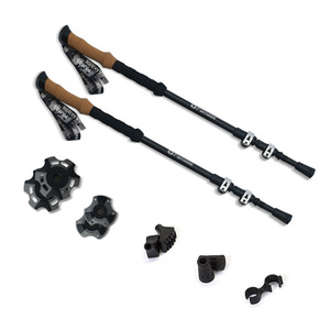 Bastón <span class=keywords><strong>de</strong></span> Senderismo <span class=keywords><strong>de</strong></span> Carbono, Plegable, Telescópico, Portátil, Longitud Ajustable, para Deportes al Aire Libre, Montañismo, Camping, Trekking, Esquí - Product Image 5