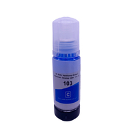 Bouteille de 70 ML d'Encre à Teinture de Recharge 103 pour Imprimante Jet d'Encre Epson L1110 L3110 L3111 L3116 L3150 L3151 L3156 L3160 L5190 L1210 Encre 103