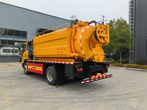 Camions de nettoyage d'égouts mobiles de 5 tonnes, camions de nettoyage d'égouts combinés, prix Chine - Product Image 3