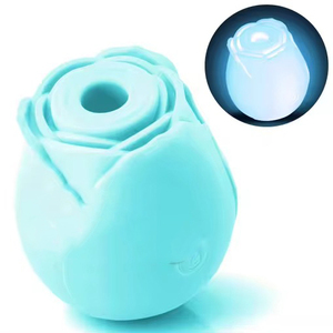 Stimulateur de clitoris vibrant à succion, 10 modes intenses, en forme de rose rouge, massage par succion, langue, stimulateur de mamelons, vibromasseur, jouets sexuels pour femmes - Product Image 1