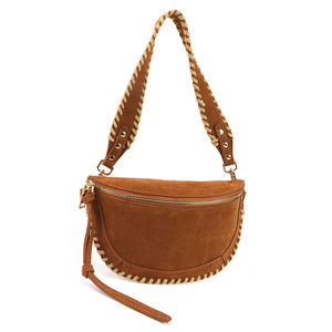 New Style Women's Designer Minimalist Retro Faux Suede Crescent Waist Bag Women's Outdoor Crossbody Bag - Product Image 6