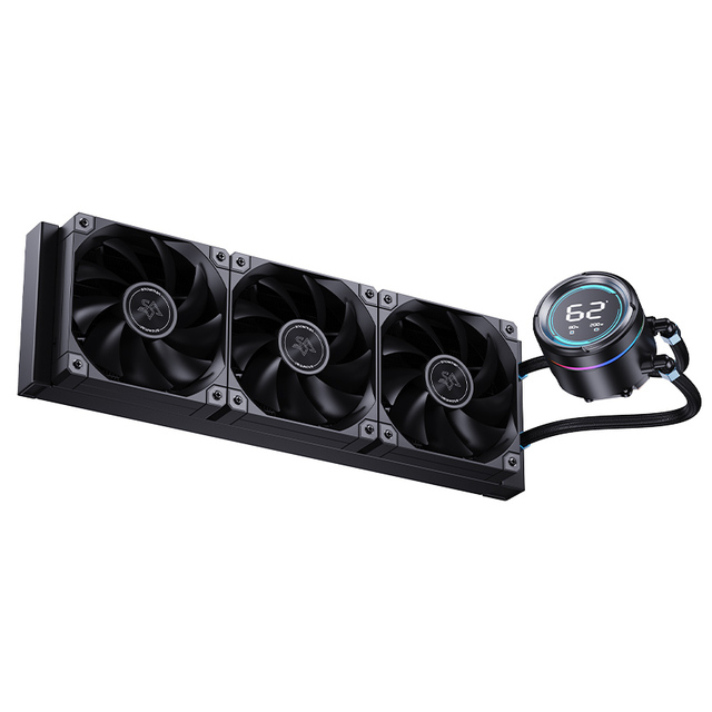 SNOWMAN 360mm Lightless AIO Liquid CPU Cooler High Efficiency Hydraulic Bearing Fan with Aluminum Heatsink Extended Life for PC