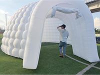 SAYOK Prix d'usine 16,5FT/20FT 5m/6m Dôme gonflable en forme d'igloo de neige avec lumières LED pour fête